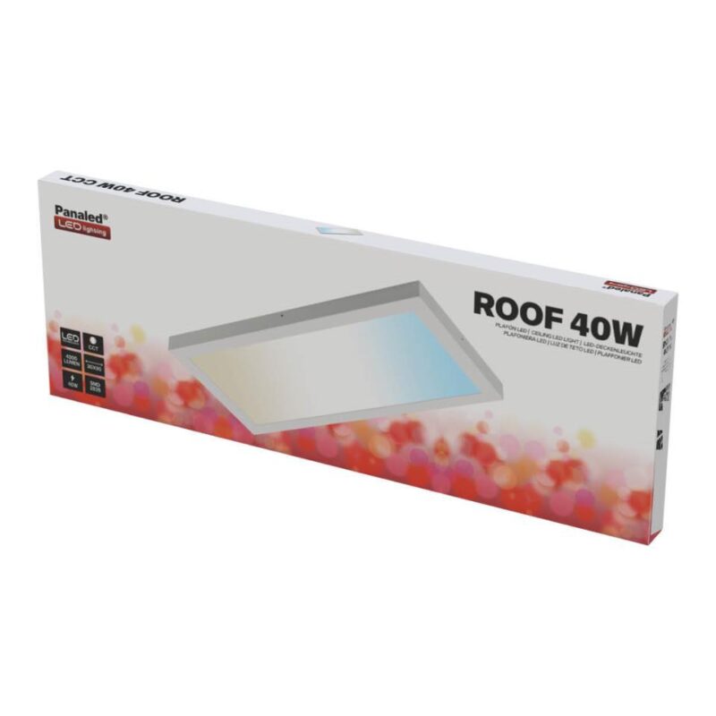 PLAFÓN LED 30X90 40W CCT SUPERFICIE ROOF PANALED