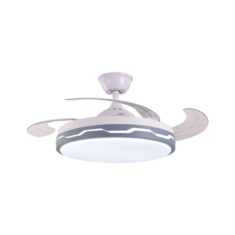 VENTILADOR DE TECHO GREGAL, LED CCT, MOTOR DC BLANCO - Imagen 2