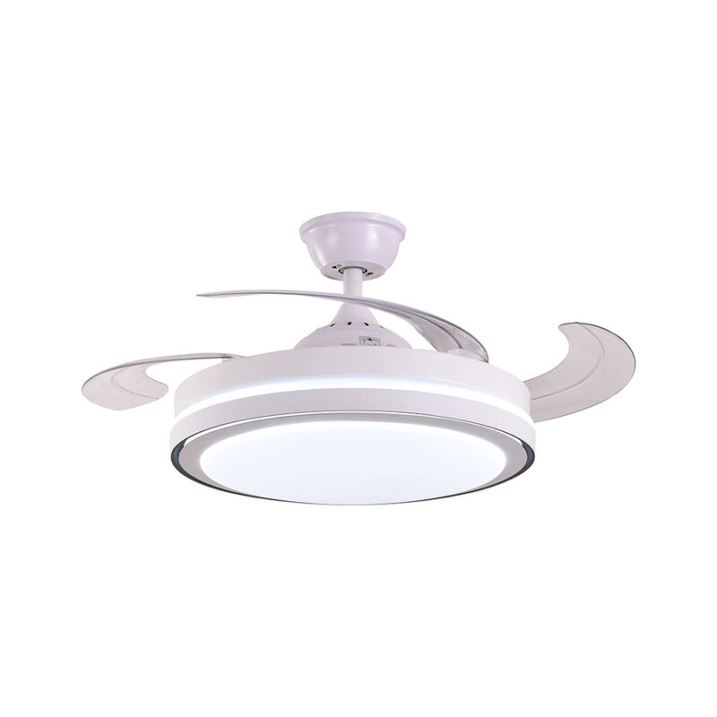 VENTILADOR DE TECHO ITACA, LED CCT, MOTOR DC BLANCO - Imagen 2