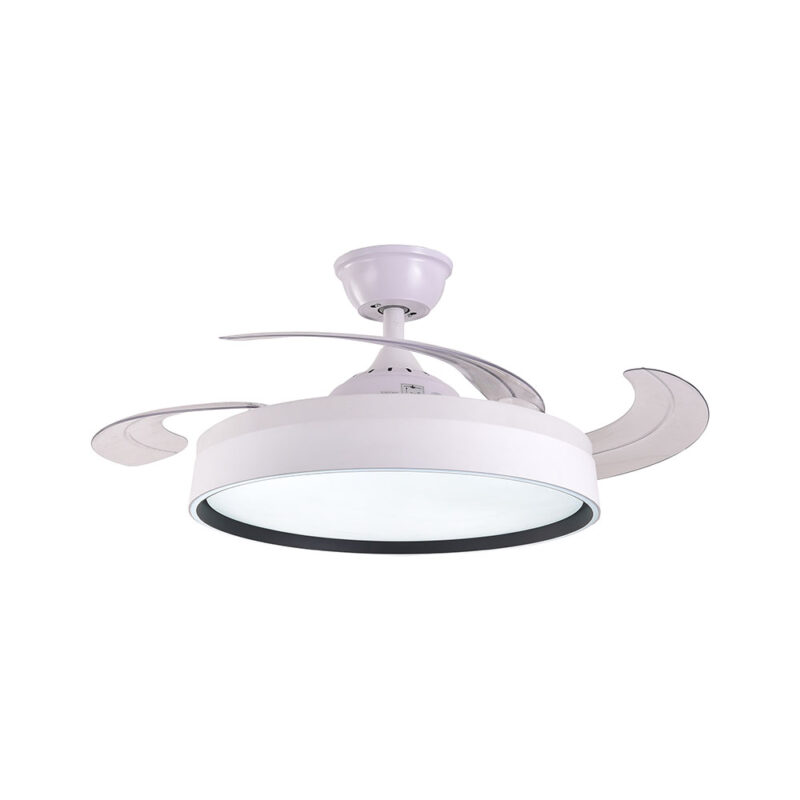 VENTILADOR DE TECHO OSTRO, LED CCT, MOTOR DC BLANCO - Imagen 2