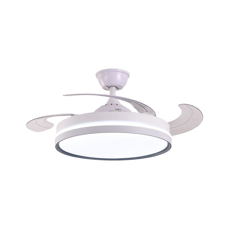 VENTILADOR DE TECHO RINIA, LED CCT, MOTOR DC BLANCO - Imagen 2