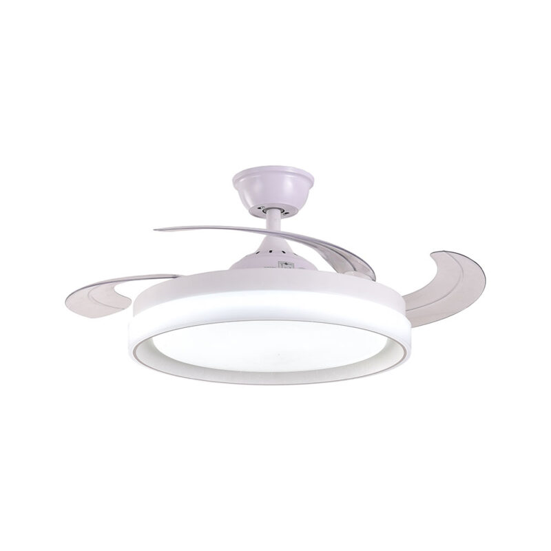 VENTILADOR DE TECHO ZONDA, LED CCT, MOTOR DC BLANCO - Imagen 2