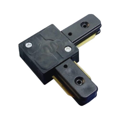 CONECTOR CARRIL MONOFÁSICO FORMA L NEGRO