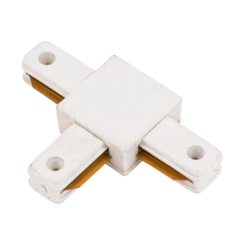 CONECTOR CARRIL MONOFÁSICO FORMA T BLANCO