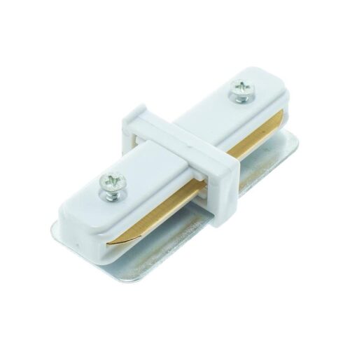 CONECTOR CARRIL MONOFÁSICO RECTO BLANCO