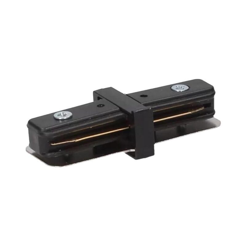 CONECTOR CARRIL MONOFÁSICO RECTO NEGRO