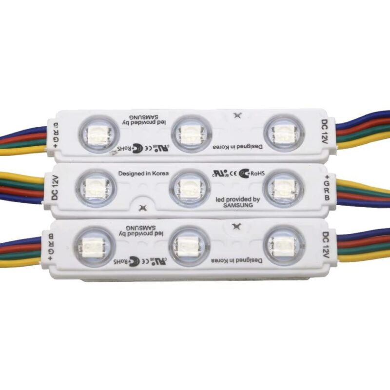 MODULO LED RGB 12V  0 72W  SMD5050  20 PCS