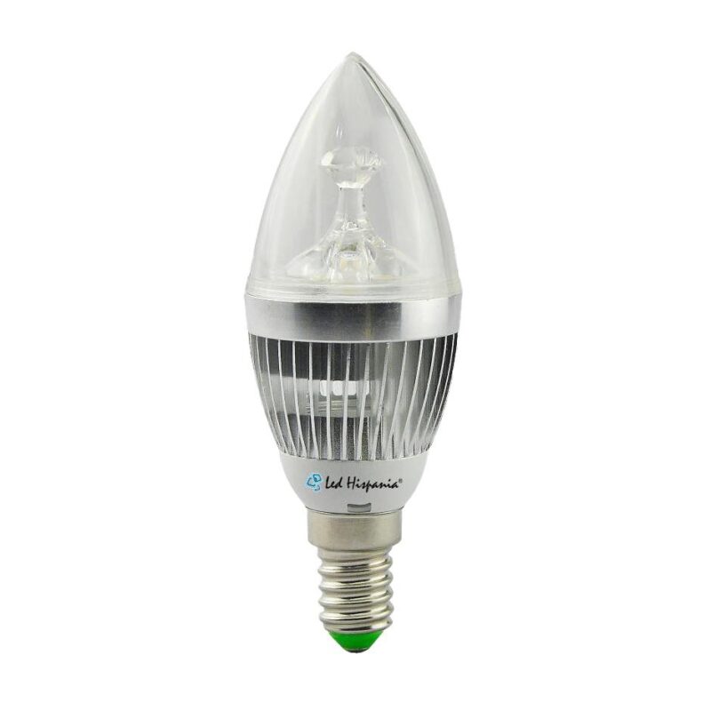 BOMBILLA LED E14 VELA 3W 3000K TRANSPARENTE