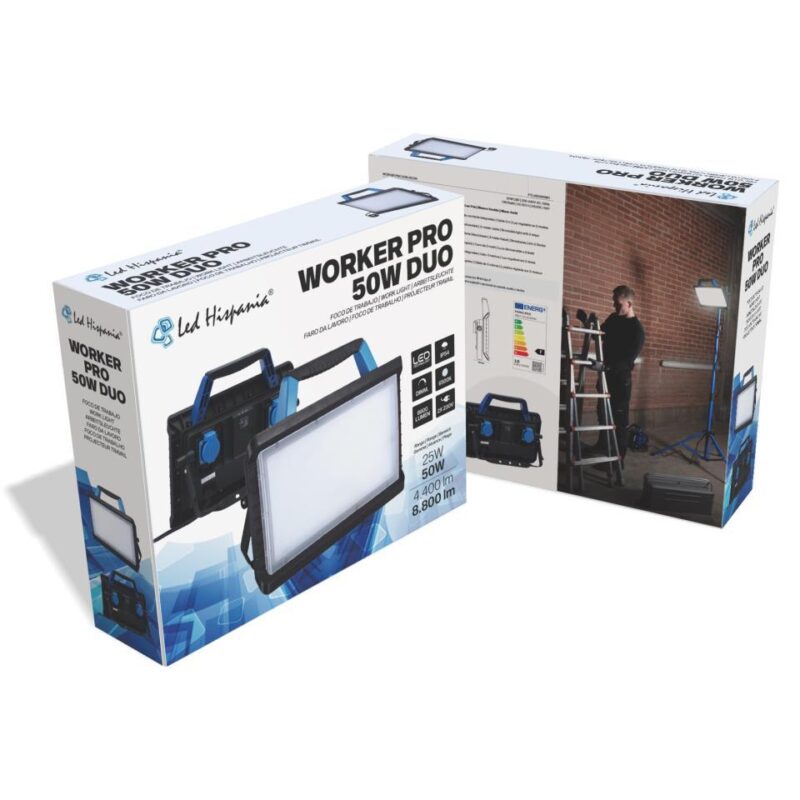 FOCO LED DE TRABAJO 50W 6500K 8800LM IP54 WORKER