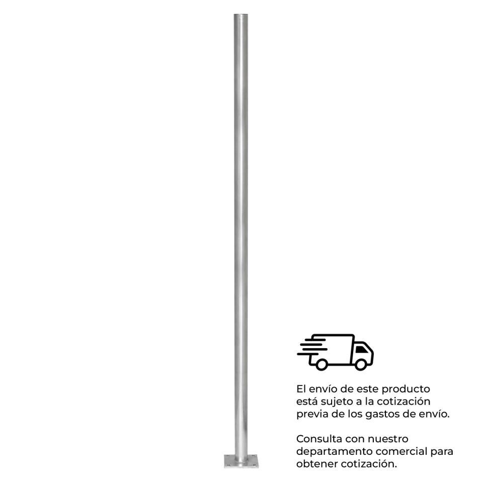 POSTE DE ACERO GALVANIZADO 3 METROS Ø60MM