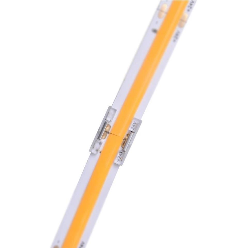 10X CONECTOR RÁPIDO 10MM TRANSP  TIRA LED COB 24V