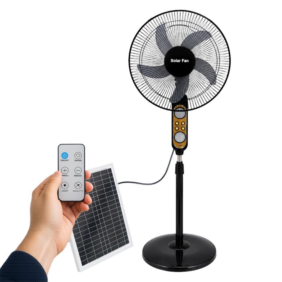 VENTILADOR DE PIE SOLAR VEGA 17W 15A/20W CON MANDO